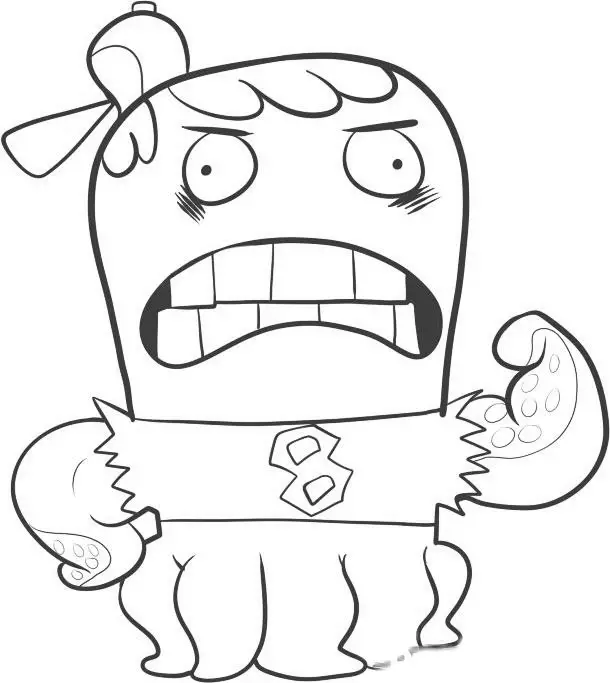 Fish Hooks Coloring Page 7