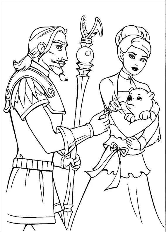 Barbie and The Magic Pegasus Coloring Page 9