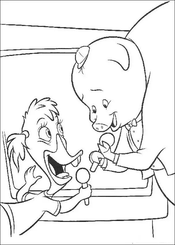 Chicken Little Coloring Page 2