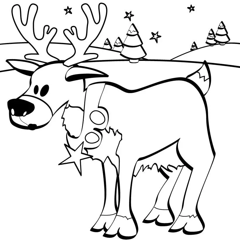 Christmas Coloring Page 1