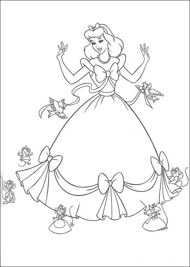 Cinderella 3 Coloring Page 3