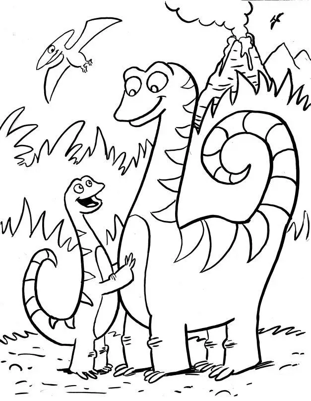 Dinosaur Coloring Page 8