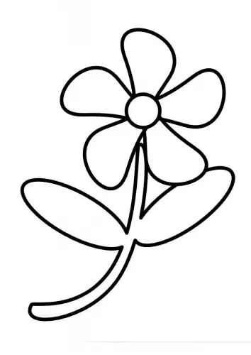 Flower Coloring Page 5