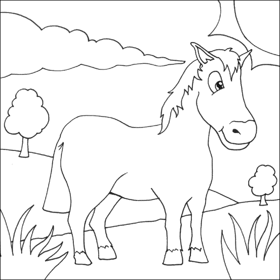 Horse Coloring Page 2