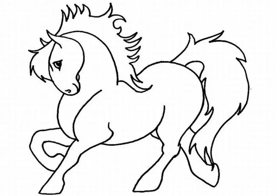 Horse Coloring Page 8