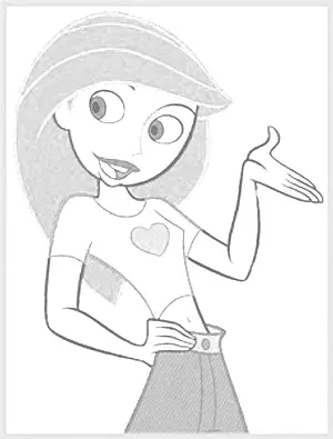 Kim Possible Coloring Page 4