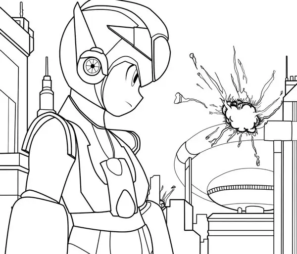 Megaman ZX Coloring Page 2