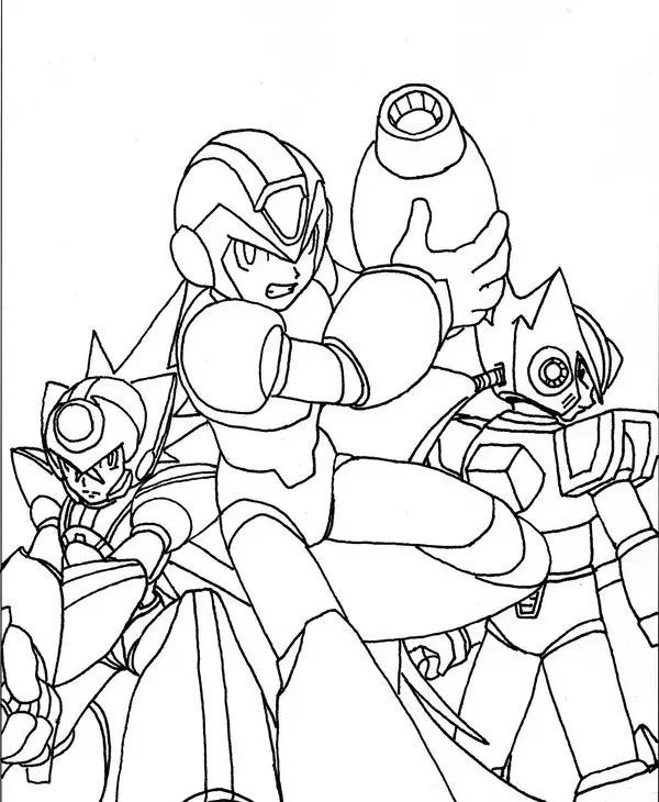 Megaman ZX Coloring Page 3