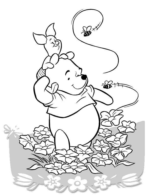 Pooh Bear Coloring Pages 6