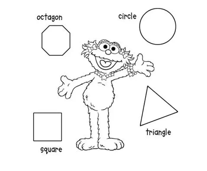 Shape Coloring Pages 1