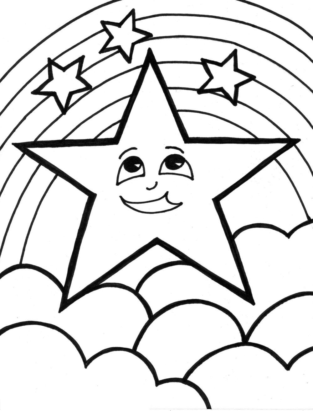 Star Coloring Page 1