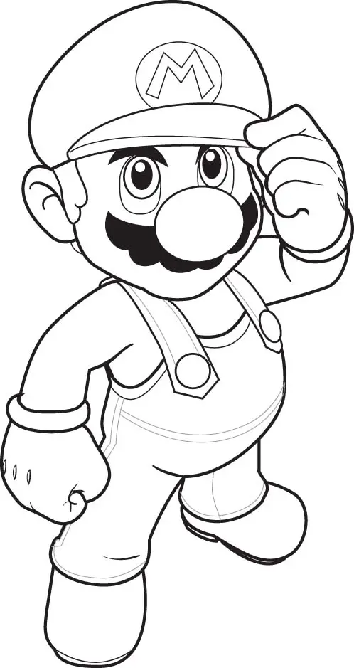 Super Mario Coloring Page 3