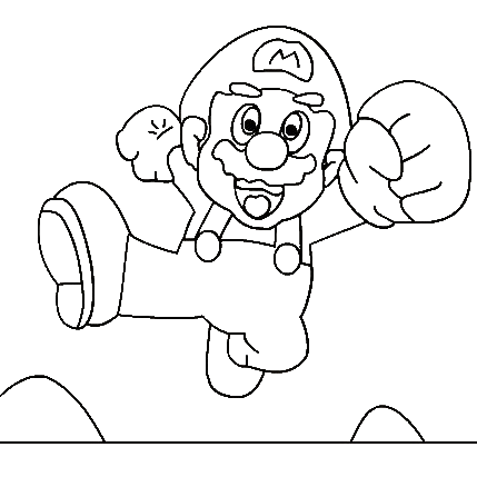 Super Mario Coloring Page 7