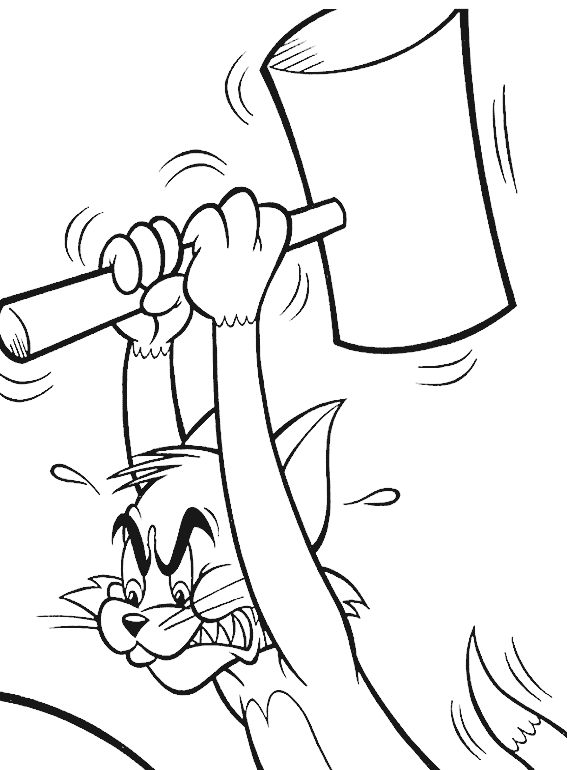 Tom and Jerry The Movie Coloring Page 8